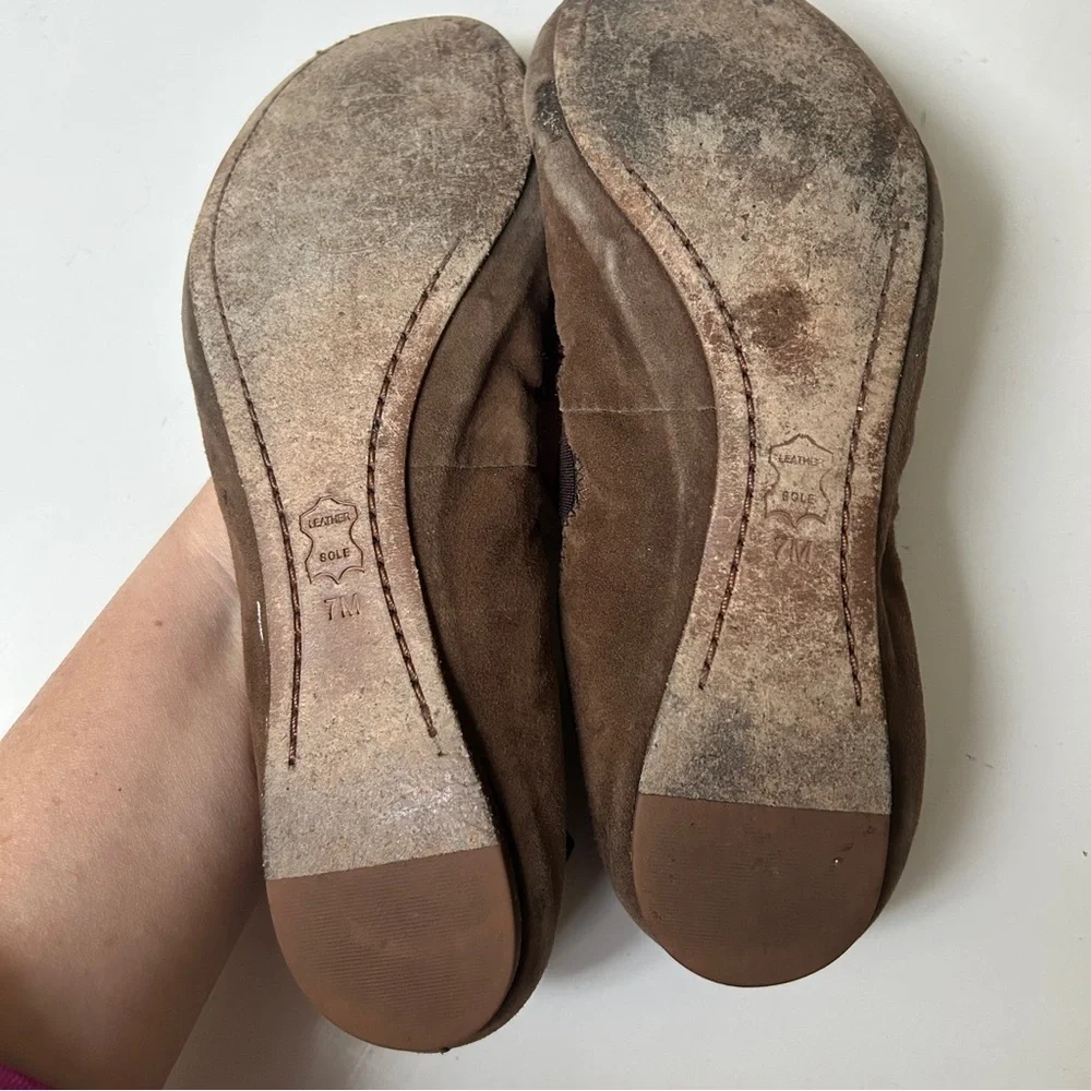 Tory Burch Leather Caroline Ballet Flats